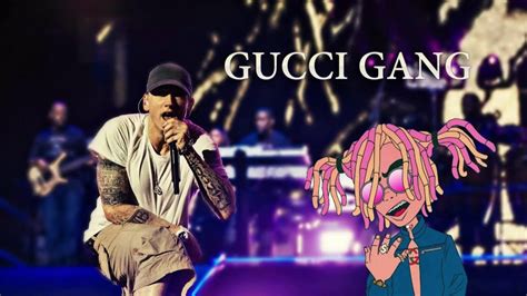 eminem gucci gang|Eminem Dissed By Lil Pump After Donald Trump Wins.